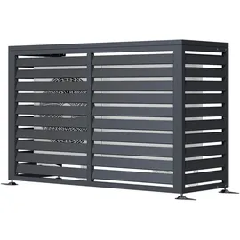 Westmann Wärmepumpenverkleidung Boxa M Anthrazit 140 x 56 x 97 cm