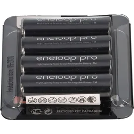 Panasonic Eneloop Pro AA 2500 mAh 4 St. mit Aufbewahrungsbox