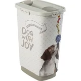 Rotho Tierfutterbehälter Cody 50 l für Hunde Dog with Joy