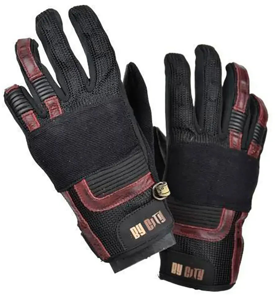 By City Florida Damenhandschuhe - Black / Garnet - XS