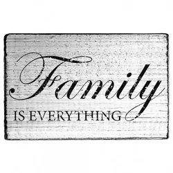 SALE - Vintage Stempel "Family is everything"