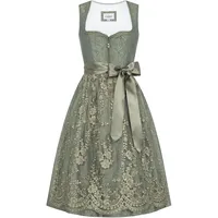 Dirndl NÜBLER "Midi Dirndl Fleurette", Damen, Gr. 40, EURO, grün, Obermaterial: 100% Polyester PES., Kleider, Topseller