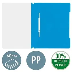 25 LEITZ Schnellhefter 4191 Kunststoff hellblau DIN A4