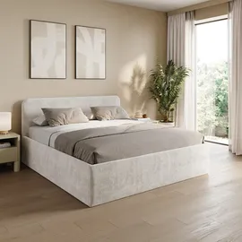 home collective Polsterbett 160 x 200 cm Hellbeige