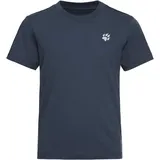 Jack Wolfskin Paw Kurzarm-t-shirt - Paw Midnight Sky - 128 cm