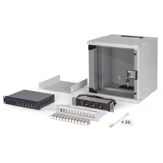 Digitus Netzwerk-Set SOHO Pro, 254 mm 10 - 6HE, 315 x 300 mm (B x T)