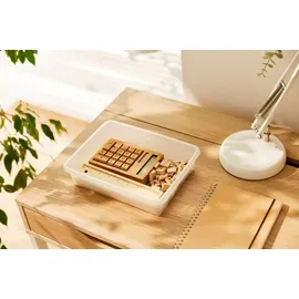 Rotho Aufbewahrungskorb Linus A5 20 x 26 x 6 cm transparent