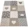 Paco Home Kinderteppich Junge Mädchen Pastell 3d Punkte Herz Beige, 133 cm, Quadrat