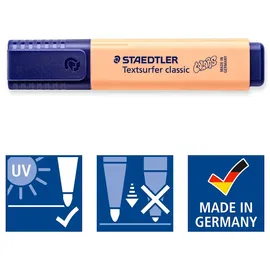 Staedtler 364 C, 6 Stück(e), Limette, Minze, Pfirsich, Pink, Violett, Gelb, Meißel, Polypropylen (PP), 1 mm, 5 mm