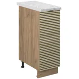 Vicco Unterschrank Apothekerunterschrank Eiche 30 x 0 x 0 cm Weiß