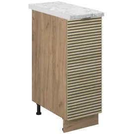 Vicco Unterschrank Apothekerunterschrank Eiche 30 x 0 x 0 cm Weiß