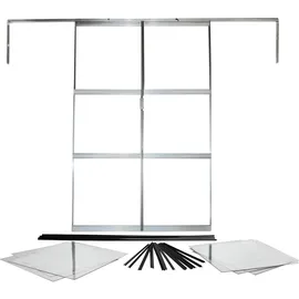 Vitavia Doppellschiebetür-Set Sirius 3 mm ESG