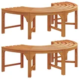 vidaXL Baumbank 160 cm Massivholz Eukalyptus