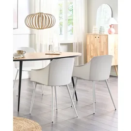 Beliani Esszimmerstuhl 2er Set FONDA