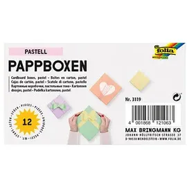 Folia PASTELL Geschenkboxen-Set bunt