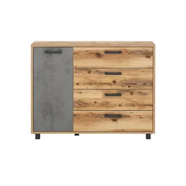 Möbel Boss Kommode Dover 125 x 96 x 38 cm Grau/Braun