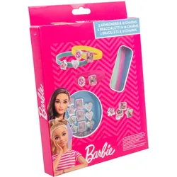 Barbie - 3 Plastikarmbänder mit 18 Charms zum Anmachen