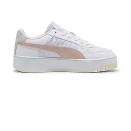 Puma Carina Street Lux Crafted Flowers Damen Plateau-Sneaker White/Rose Quartz 40