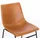 Svita Harry 2er Set Esszimmerstühle Metallbeine Kufengestell Kunstleder Cognac