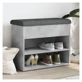 vidaXL Schuhbank 62 x 32 x 50 cm grau / grau