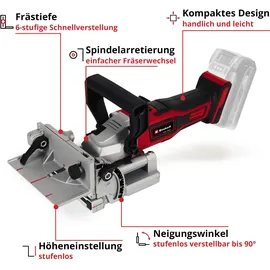Einhell Akku-Flachdübelfräse TE-BJ 18 Li Solo