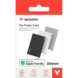 Verbatim My Finder Card schwarz 3er Set