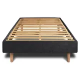 Lattenrost – Stoff – Im Bausatz - 90 x 190 cm - Schwarz