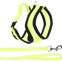 Karlie katzengeschirr - Harms gelbes Katzengeschirr mit passender Leine - atmungsaktiv und komfortabel - 32cm / 36-48cm / 110cm