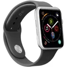 SBS Armband Grösse M/L für Apple Watch 3/4/5/6/7/SE 40mm (Silikon), Uhrenarmband, Schwarz