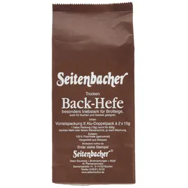 Seitenbacher Hefe Vorratspack I trocken I für Brot und Kuchen 120 g
