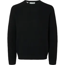Selected Rundhalspullover SLHROSS Schwarz M