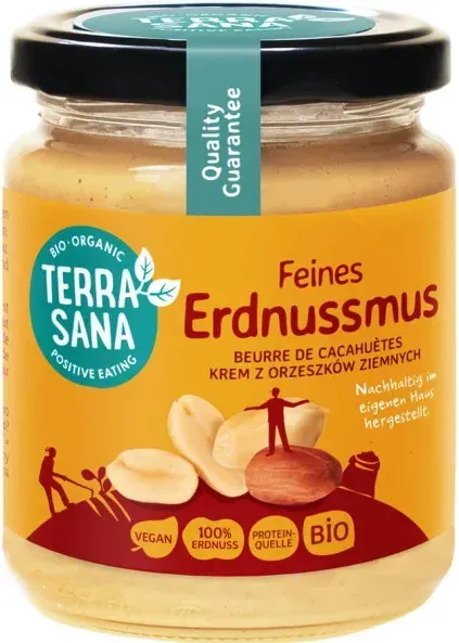 Terrasana Erdnussmus fein bio 250g