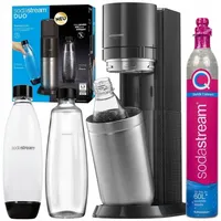 Wassersprudler SodaStream Duo Titan + 2 Flaschen + Quick Connect Kartusche