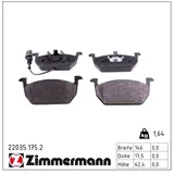 ZIMMERMANN Bremsbelagsatz, Scheibenbremse 22035.175.2