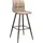 byLIVING Barhocker BYLIVING "Simone", braun, B:40cm H:103cm T:51cm, 100% Polyester, Hocker, Barhocker, 2er Set, Vintage braun oder Webstoff anthrazit