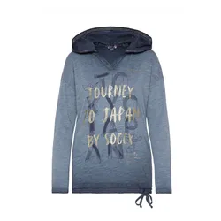 Soccx Langarmshirt Konnichiwa Longsleeve mit Kapuze