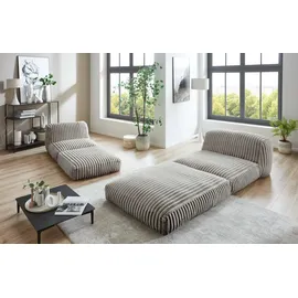 Home Affaire XXL-Sessel HOME AFFAIRE "Pia", grau, B:106cm H:84cm T:125cm, Sessel, XXL-Sessel, Loungesessel in Megacord, 2 Größen, Schlaffunktion und Pouf-Funktion