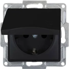 GUNSAN Visage Unterputz Steckdose Schwarz 2 St.