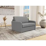 vente-unique Vente-unique-Schlafsessel mit Matratze - Liegefläche 100 cm - Stoff - Hellgrau - NADOA