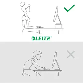 Leitz Monitorständer Ergo für 24 Zoll Monitore weiß