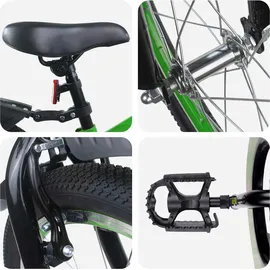 vidaXL Kinderfahrrad 18 Zoll blau/grün