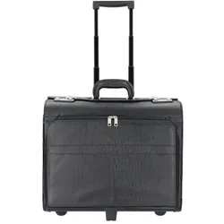 Alassio 2-Rollen Pilotenkoffer 45 cm Laptopfach schwarz