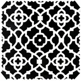 novely® Stoff OXFORD 210D D137 Schwarz Weiß Mosaic Printstoff Outdoor, Wasserabweisend, Outdoor, Meterware, 1lfm schwarz