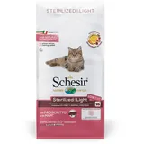 Schesir Schesir, Katzenfutter für Erwachsene, sterilisiert, Linie Light mit Schinken, Kroketten - Beutelformat 10 kg