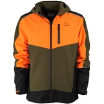 Forsberg Skogar Softshelljacke neonorange/darkoliv S