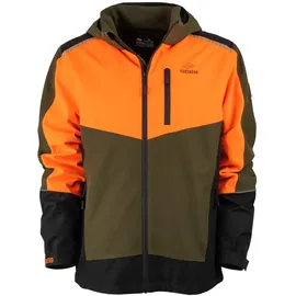 Forsberg Skogar Softshelljacke neonorange/darkoliv S