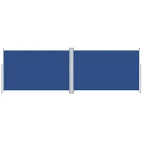 vidaXL Seitenmarkise 200 x 600 cm Blau Polyester