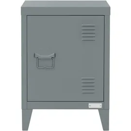 ML-Design Nachttisch, Anthrazit, 40x30x58 cm, Stahl, Türgriff Links, Industriedesign