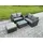 fimous Gartenlounge-Set 5-tlg. Dunkelgrau