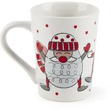 Excelsa Excelsa, Set 4 Becher Snowman, 38 Cl.38, Steingut